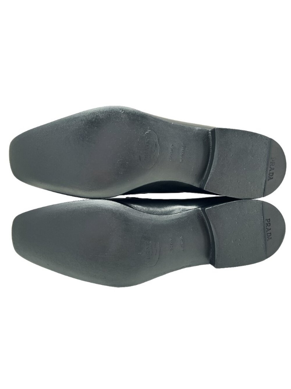 $1150 PRADA Mens Black Dress Shoes Silver Bit Loafers US 9.5 / UK 8.5 / 42.5 EU - Picture 6 of 9